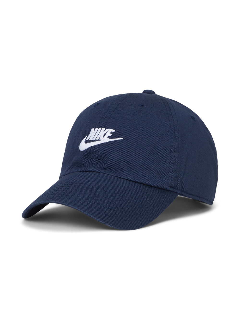 Unisex Adult Club Unstructured Futura Wash Cap Hat | Obsidian, White | Size M-L